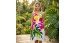 Casual Midi Dress Rayon Hand Painted by Balinese Artisans